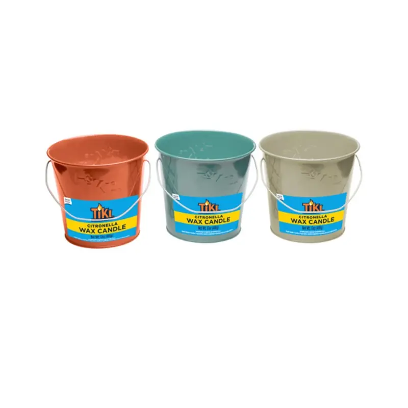 Citronella Wax Candle Bucket, Seaside Escape, Assorted, 17 Oz.