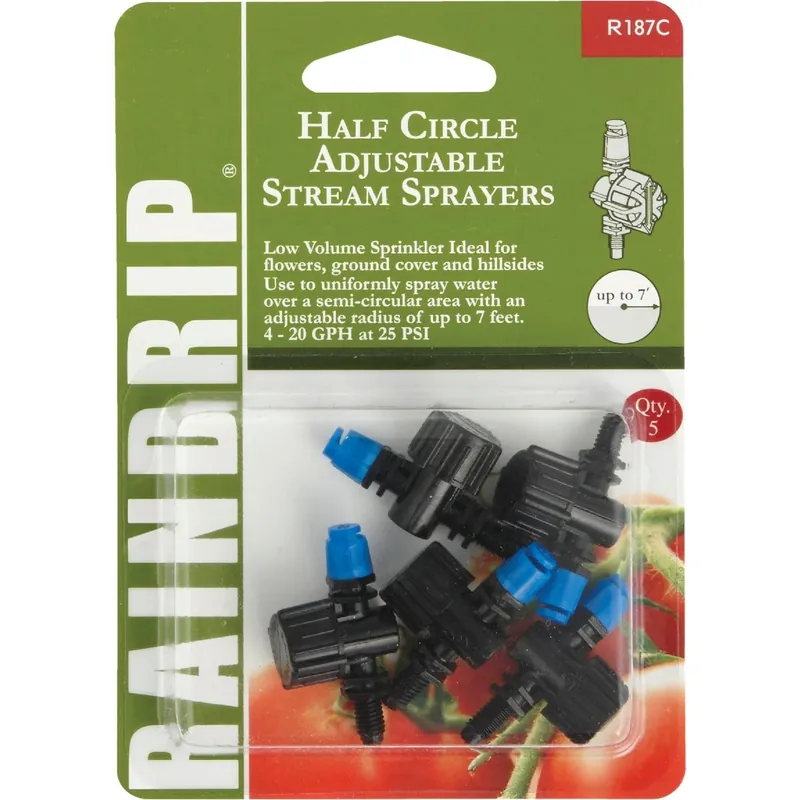 Half-circle Drip Irrigation Micro Spray 20 Gph 5 Pk