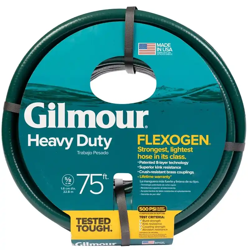 Flexogen 5/8 In. D X 75 Ft. L Heavy Duty Garden Hose, Green