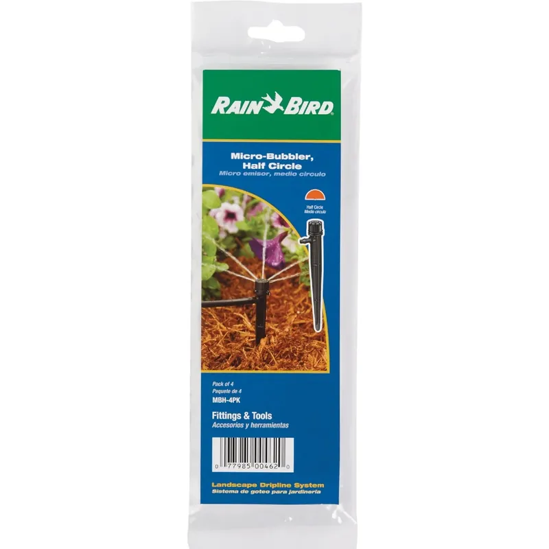 Half-circle Drip Irrigation Micro Bubbler 24 Gph 4 Pk