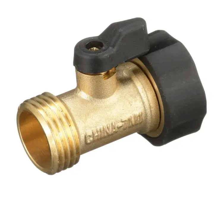 Gilmour 5/8 In. Brass Threaded Male Hose Shut-off Valve