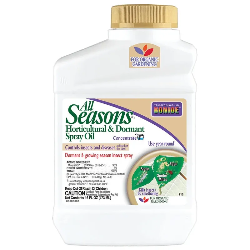 Bonide All Seasons Organic Horticultural Spray Oil Liquid Concentrate 16 Oz