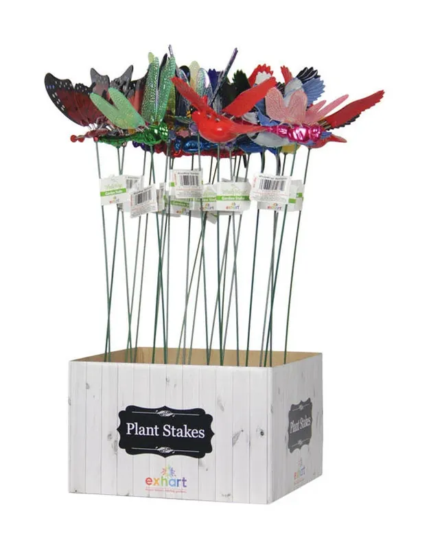 Exhart Windywings Assorted Plastic 16 In. H X 4 In. W Planter Stake