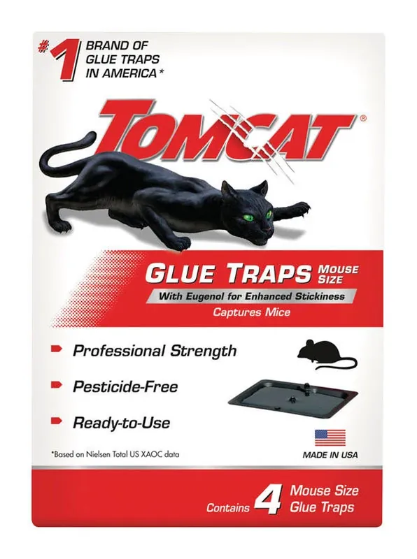 Tomcat Small Glue Trap For Mice 4 Pk