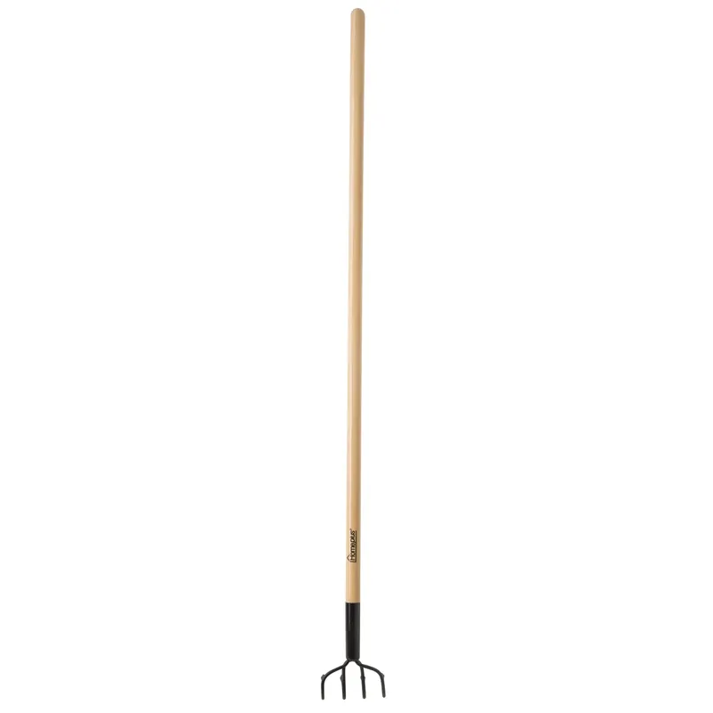 4 Tine Steel Cultivator 48 In. Wood Handle