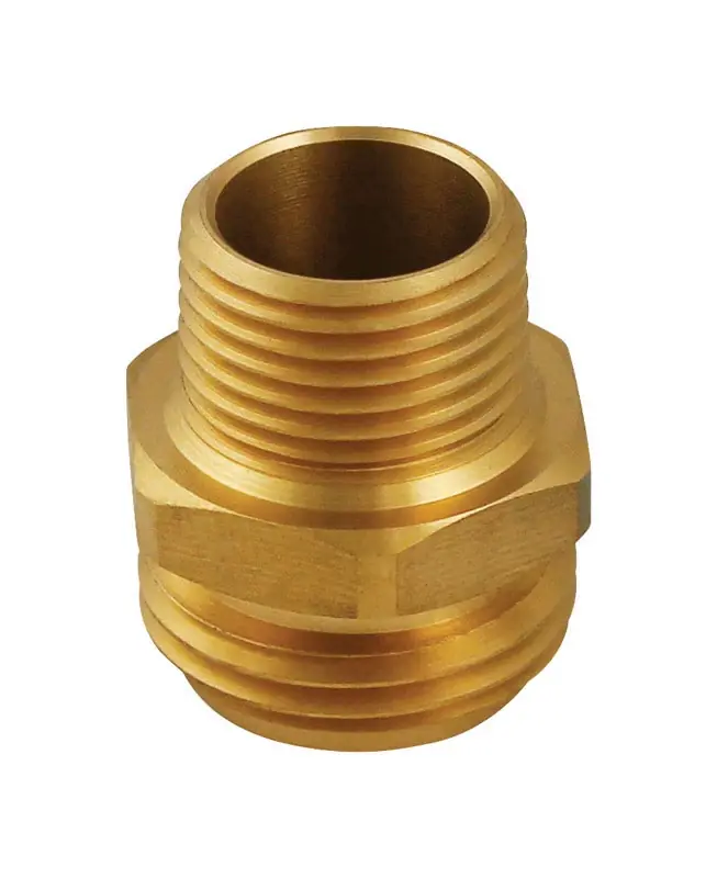 Brass 1/2 In. D X 3/4 In. D Hose Adapter 1 Pk