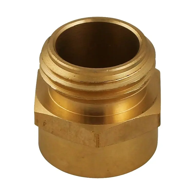 Brass 1/2 In. D X 3/4 In. D Hose Adapter 1 Pk