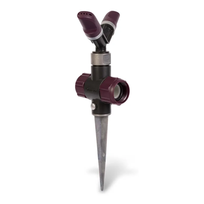 Metal Spike Base Whirling Sprinkler 1800 Sq Ft 1 Pk