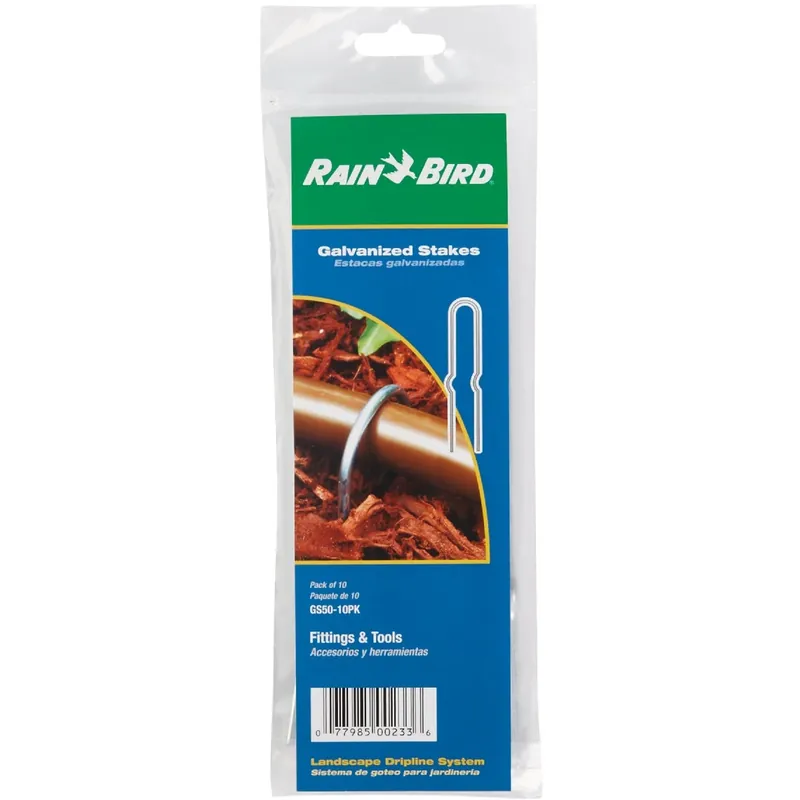 For 1/2 In. Tubing Drip Irrigation Tubing Stake 6 In. H 10 Pk