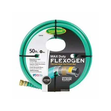 Gilmour Flexogen 5/8 In. D X 50 Ft. L Heavy Duty Premium Grade Garden Hose