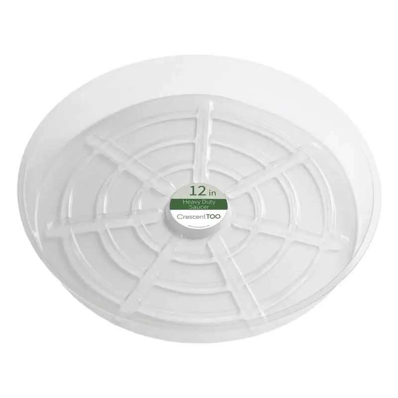 1.5 In. H X 12 In. D Clear Plastic Plant Saucer