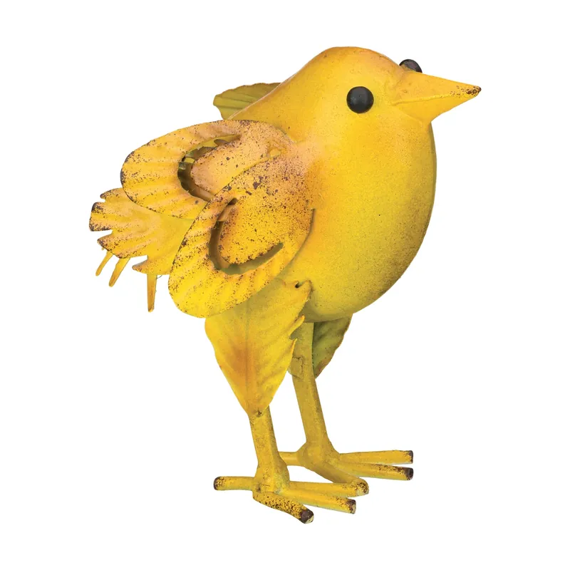 Yellow Metal 4.5 In. H X 4.25 In. L X 2.5 In. W Napa Chick Statue