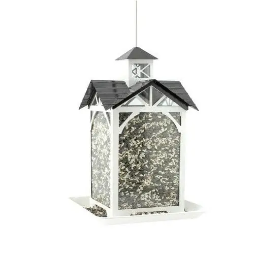 Stable Feeder 4lb Metal And Glass Bird Feeder