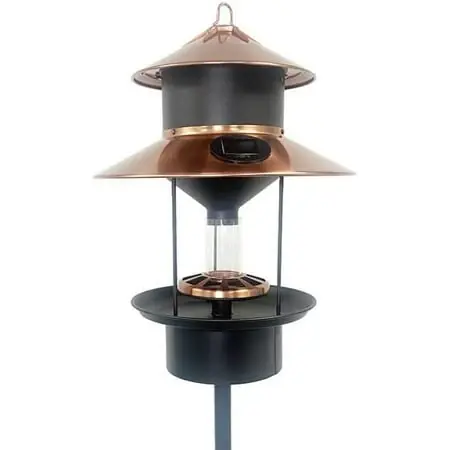 Modern Farmhouse Solar Gaslight Feeder With Elegant Design And Durable Construction