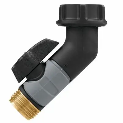 Pro Flo Metal Gooseneck Connector With Shut-off