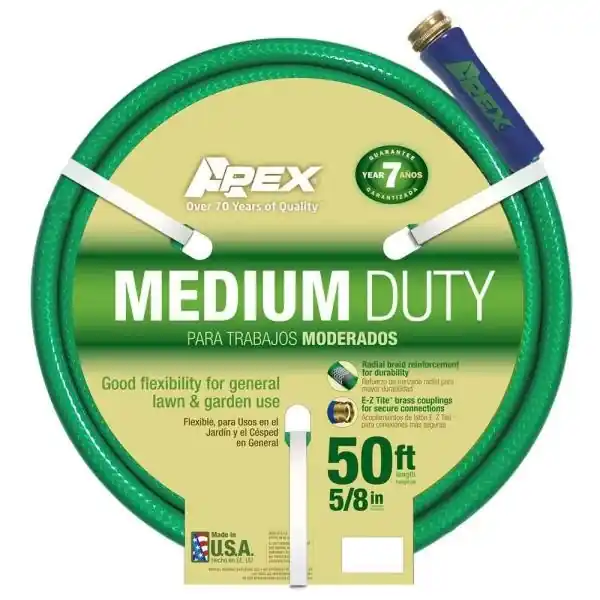 Water Colors Medium Garden Hose 5/8" X 50‘ - Durable And Flexible