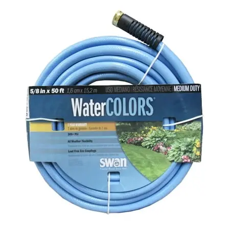 Water Colors 5/8" X 50" Medium Garden Hose In Blue