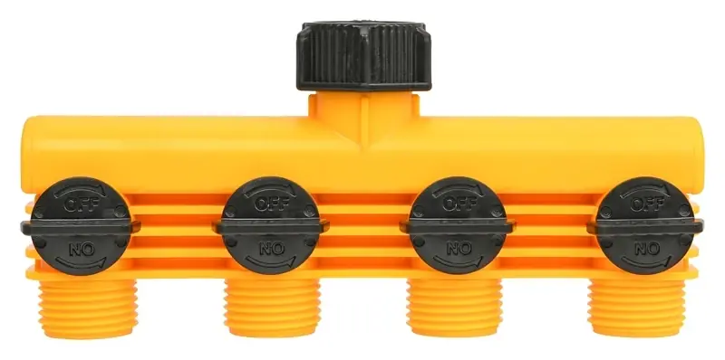 Ym20820 4-way Tap Manifold Connector - Black/yellow