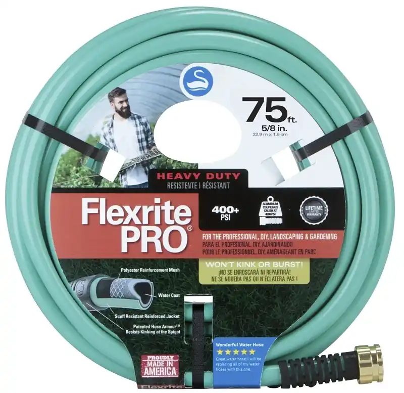 Flexrite Pro 5/8 In. Dia X 75 Ft. Heavy Duty Water Hose