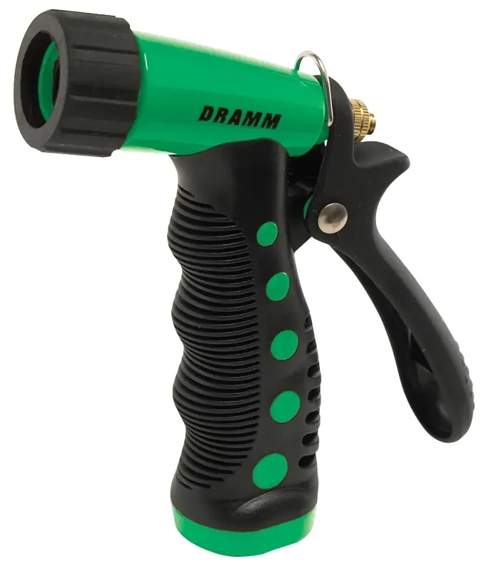 Heavy-duty Metal Pistol Nozzle, Green - Adjustable Spray Pattern