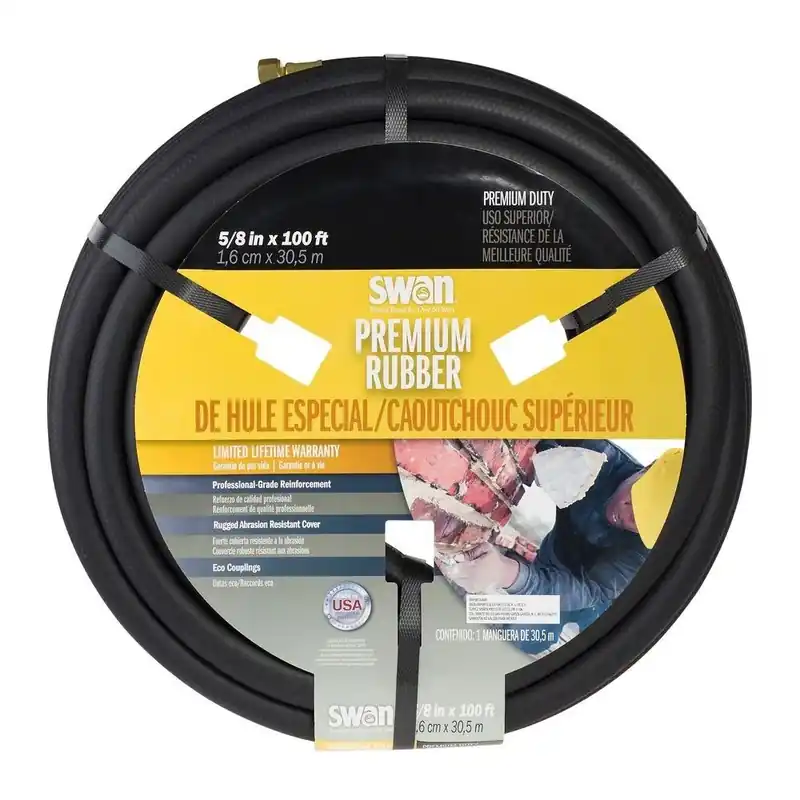 5/8 In. Dia X 100 Ft. Premium Rubber Heavy Duty Water Hose - Model Csncpm58100