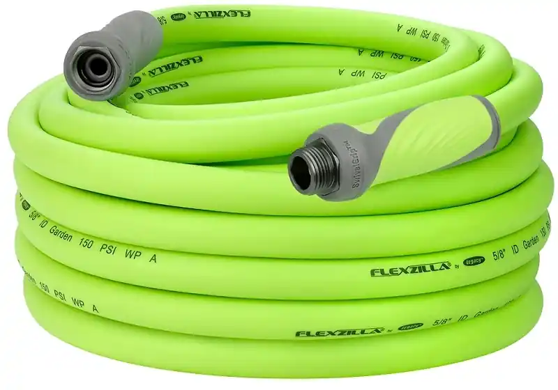 Swivelgrip Garden Hose, 5/8 In Diameter, 75 Ft Length, Green Polymer