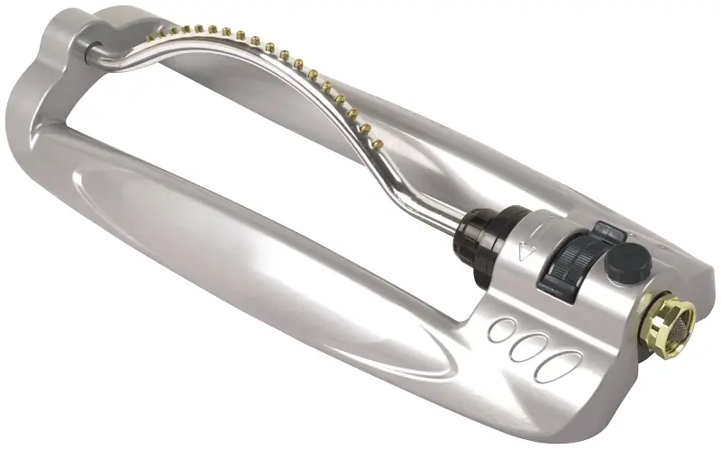 Ym18783 18-jet Oscillating Lawn Sprinkler, Aluminum Construction