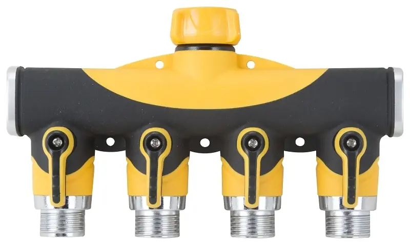 Ypc1 4 Outlet Faucet Manifold With Swivel Coupling Nut