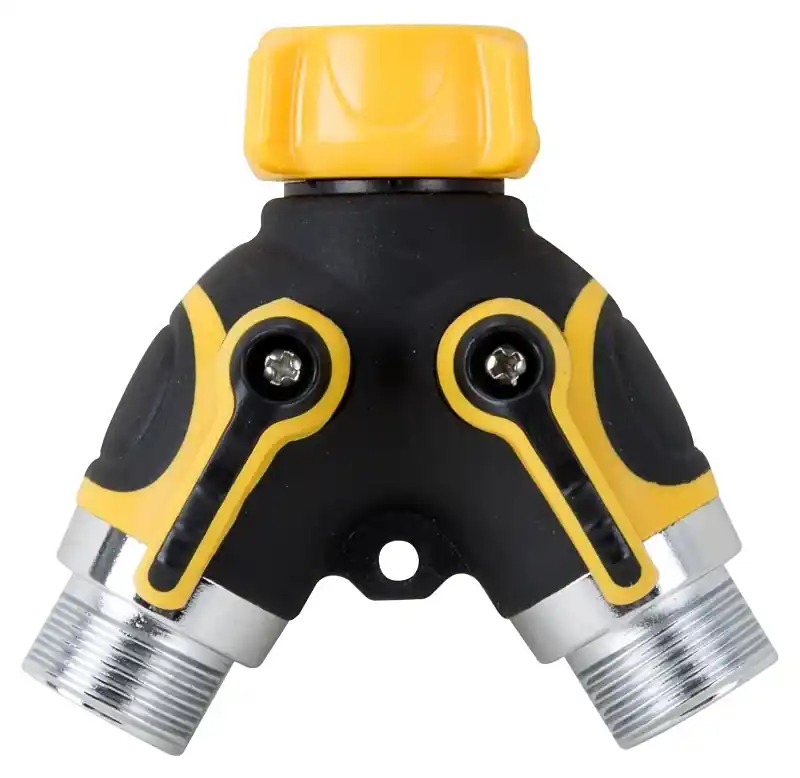 Ypc2 Dual Outlet Hose Connector With Swivel Coupling Nut