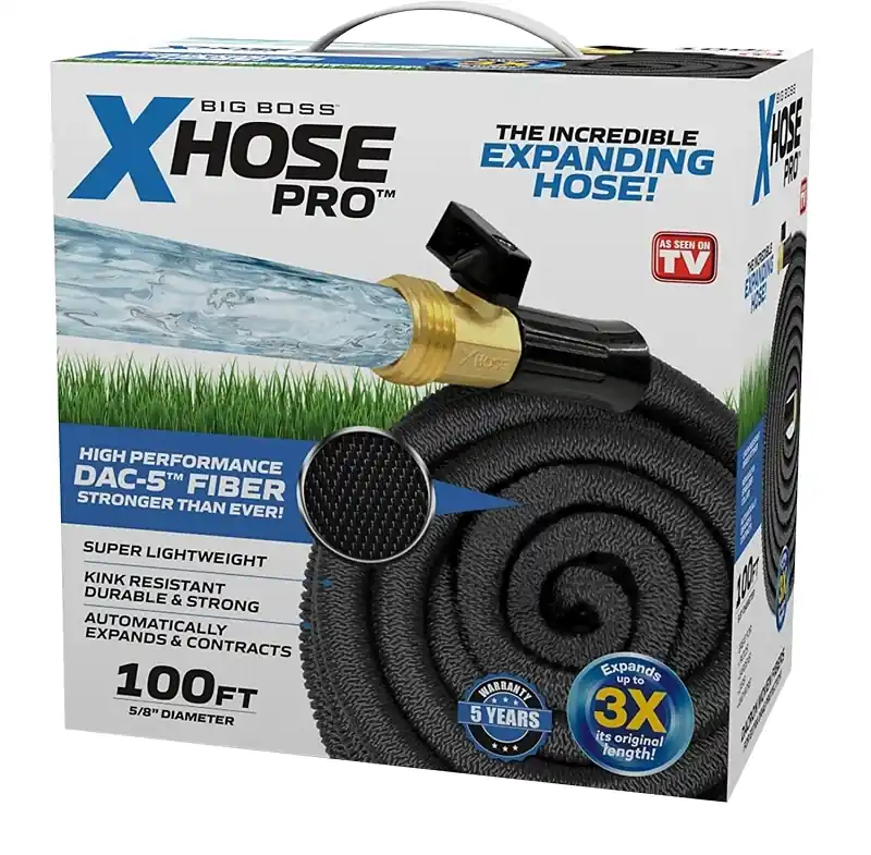 Big Boss Xhose Pro 5/8 In. Dia. X 100 Ft. Lightweight Expandable Hose