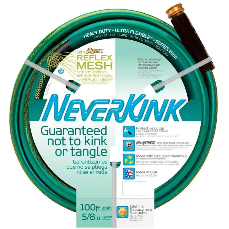 Neverkink Garden Hose, Heavy-duty, 5/8 In. X 100 Ft.