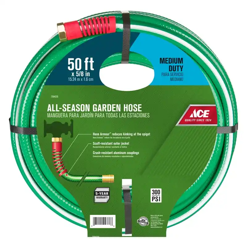 5/8 In. Diameter X 50 Ft. Length Medium Duty Garden Hose - Green