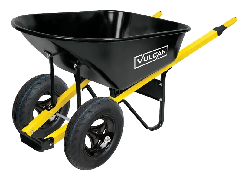 34885 Wheelbarrow Kit, 6 Cubic Feet, Steel, 2-wheel With Pneumatic Tires