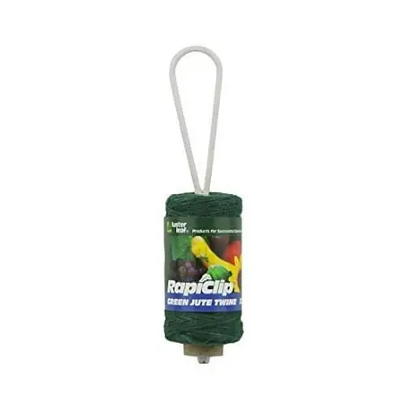 Rapiclip Green Jute Twine With Reel, 325 Feet Durable Gardening Tool