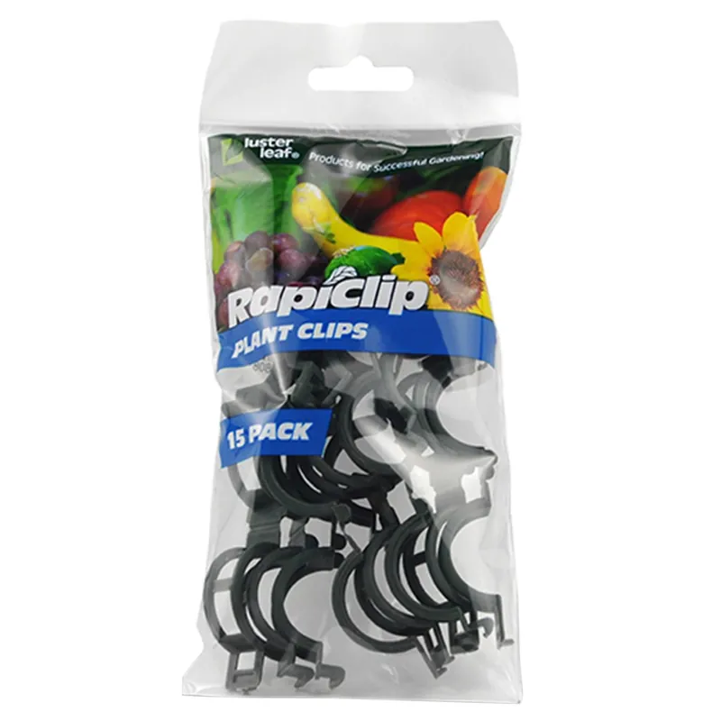 1 In. X 1-1/2 In. Green Plastic Plant Support Clip (15-pack)