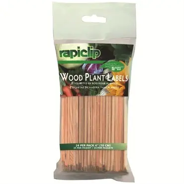 Lusterleaf Rapiclip Wood Plant Labels (set Of 12)