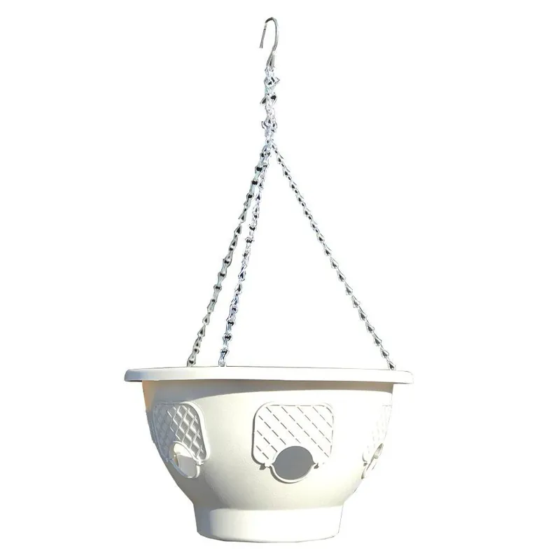 12 In. Dia Stone Plastic Hanging Garden