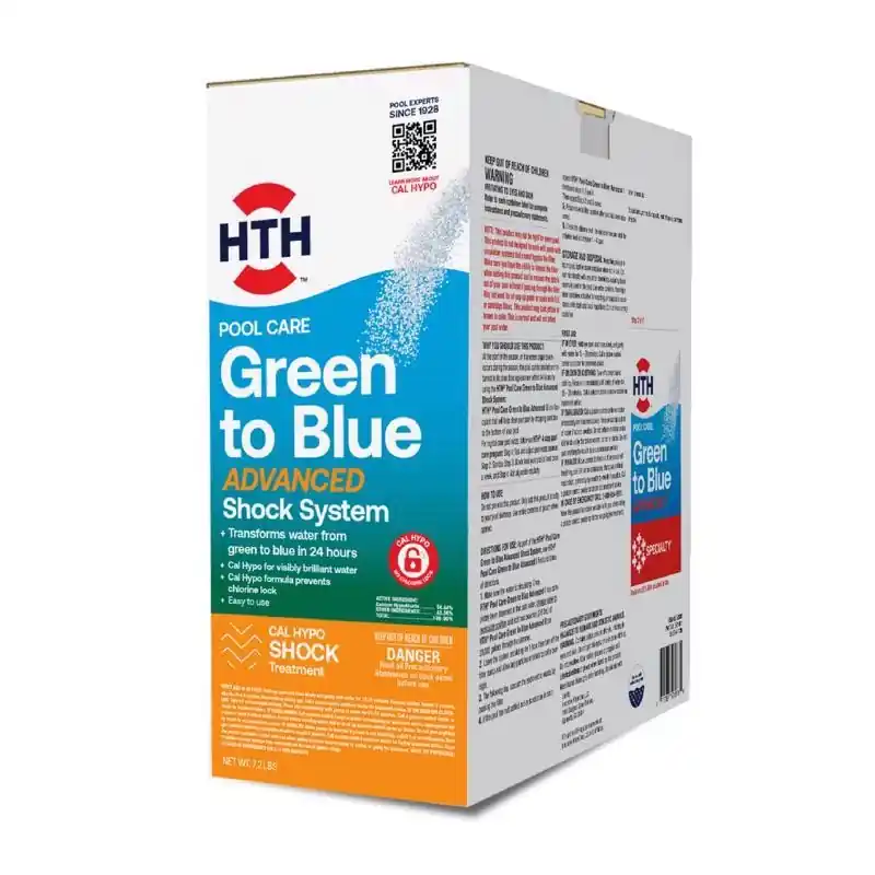 Super Green To Blue Granule Shock System 7.2 Lb For Swimming Pools