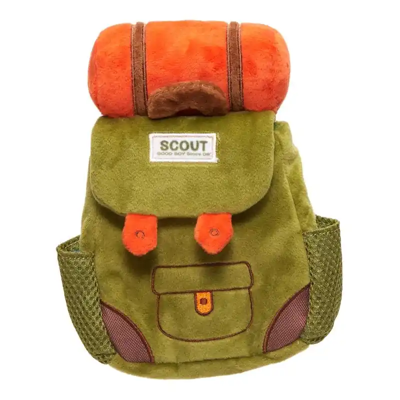 For Dog Multicolored Plush Rucksack Dog Toy 1 Pk
