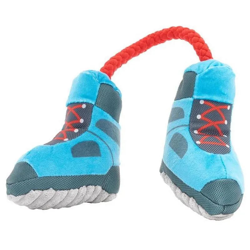 For Dog Multicolored Plush Appalachian Tail Boots Dog Toy 1 Pk