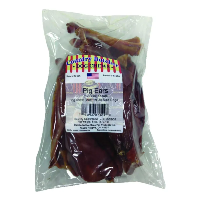 American Farms Pig Ears Beef Treats For Dogs 1 Lb 11 In. 1 Pk