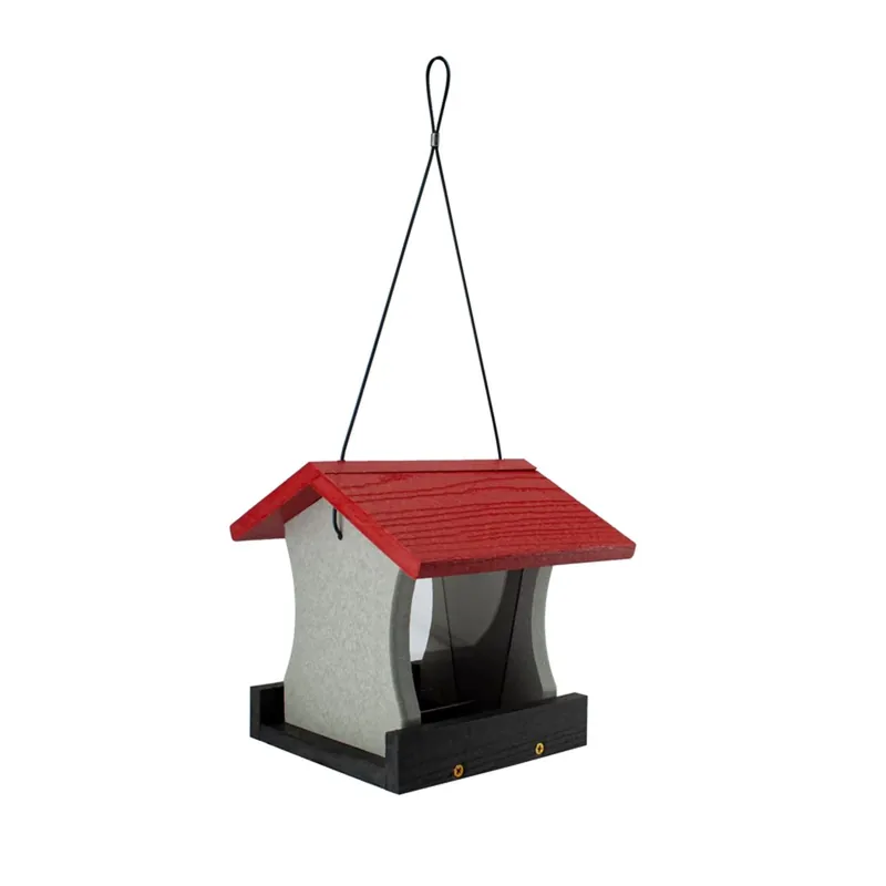 Going Green Wild Bird 1.75 Lb Plastic Ranch Bird Feeder - Eco-friendly Design