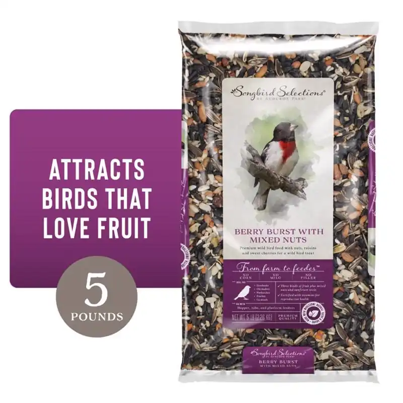 Berry Burst With Mixed Nuts Wild Bird Seed 5 Lb