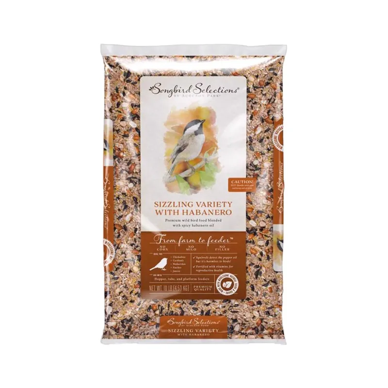 Wild Bird Seed Sizzling Variety 10 Lb With Habanero Oil