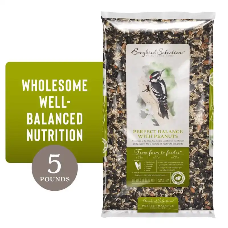 Perfect Balance Wild Bird Food 5 Lb With Sunflower Seeds And Peanuts