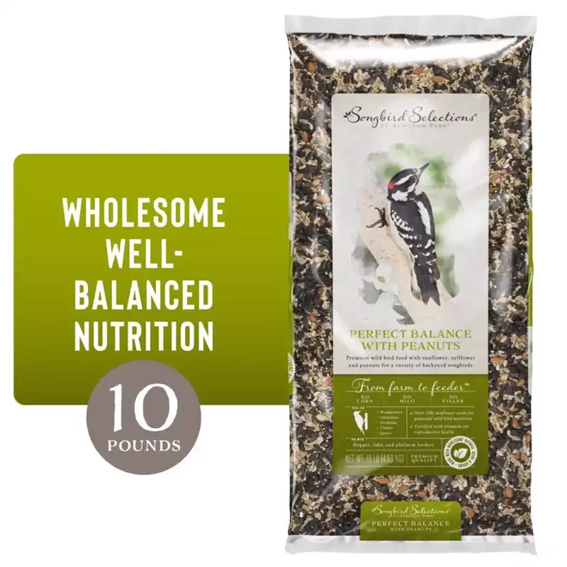 Perfect Balance Wild Bird Seed With Peanuts 10 Lb Bag