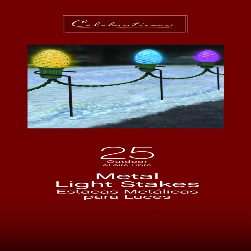 Outdoor Light Stake 25 Ct