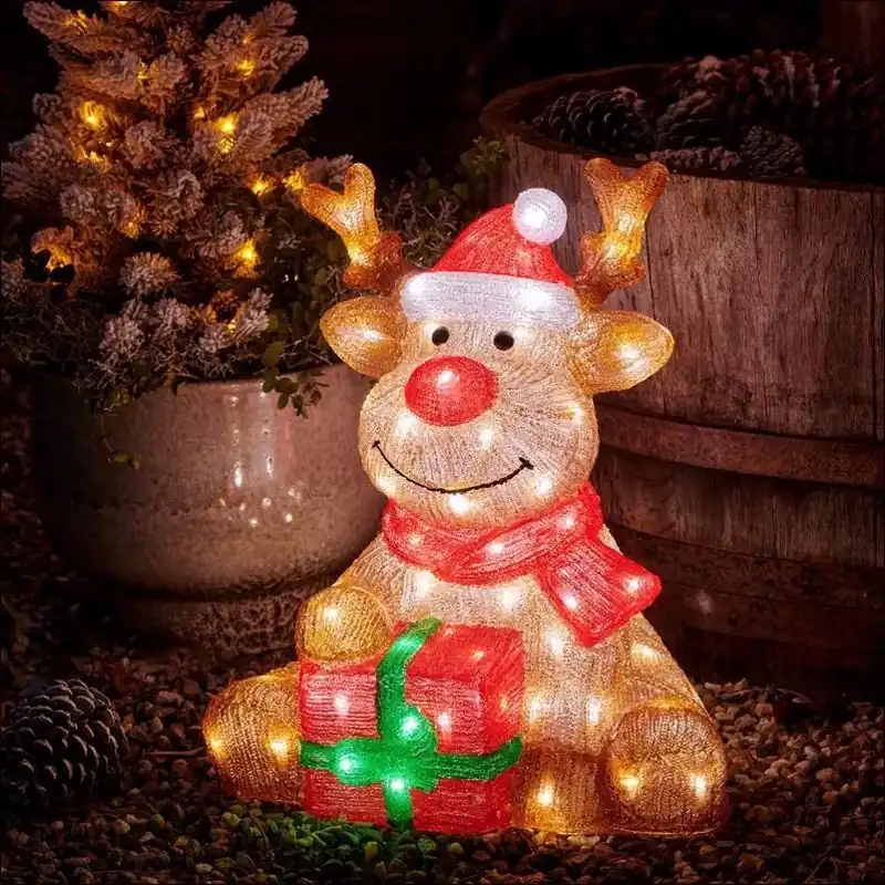 Led Reindeer Yard Light – 18‑inch Cool White