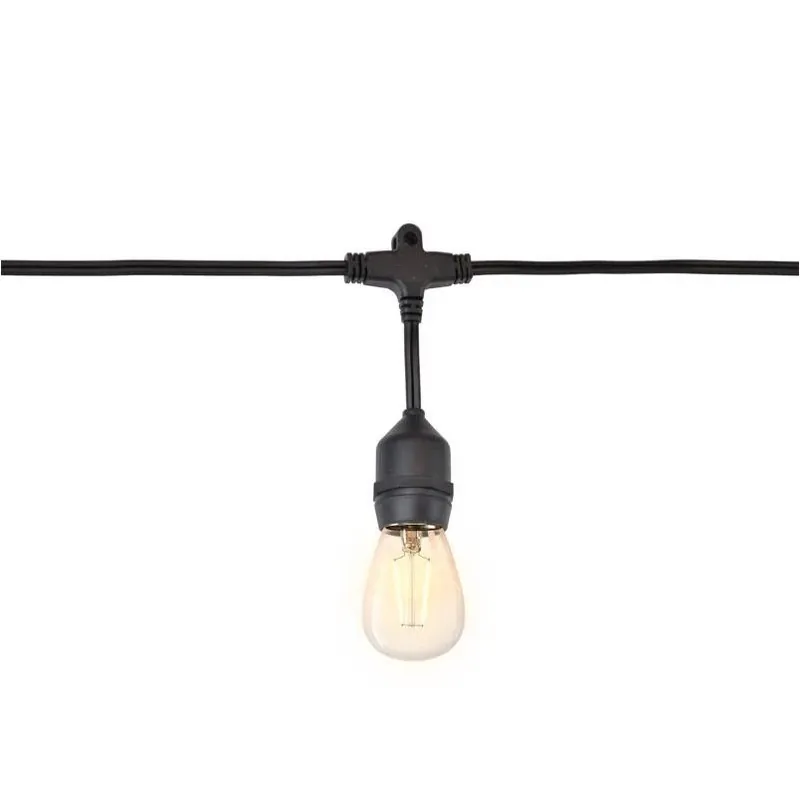 18‑foot Warm White Led Patio Light Set – 10 Plug‑in Outdoor String Lights