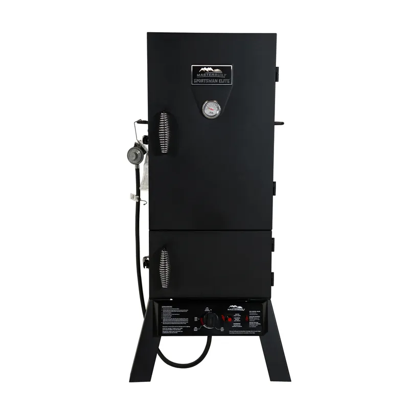 30 Inch Propane Vertical Smoker With 4 Racks And 15400 Btu Heat Output